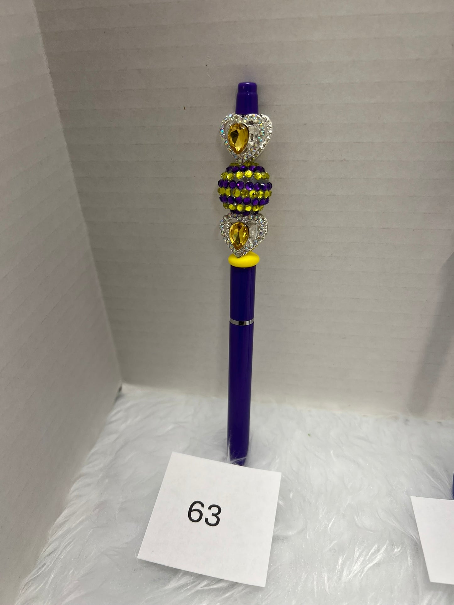 Mardi Gras Royal Heart Pen