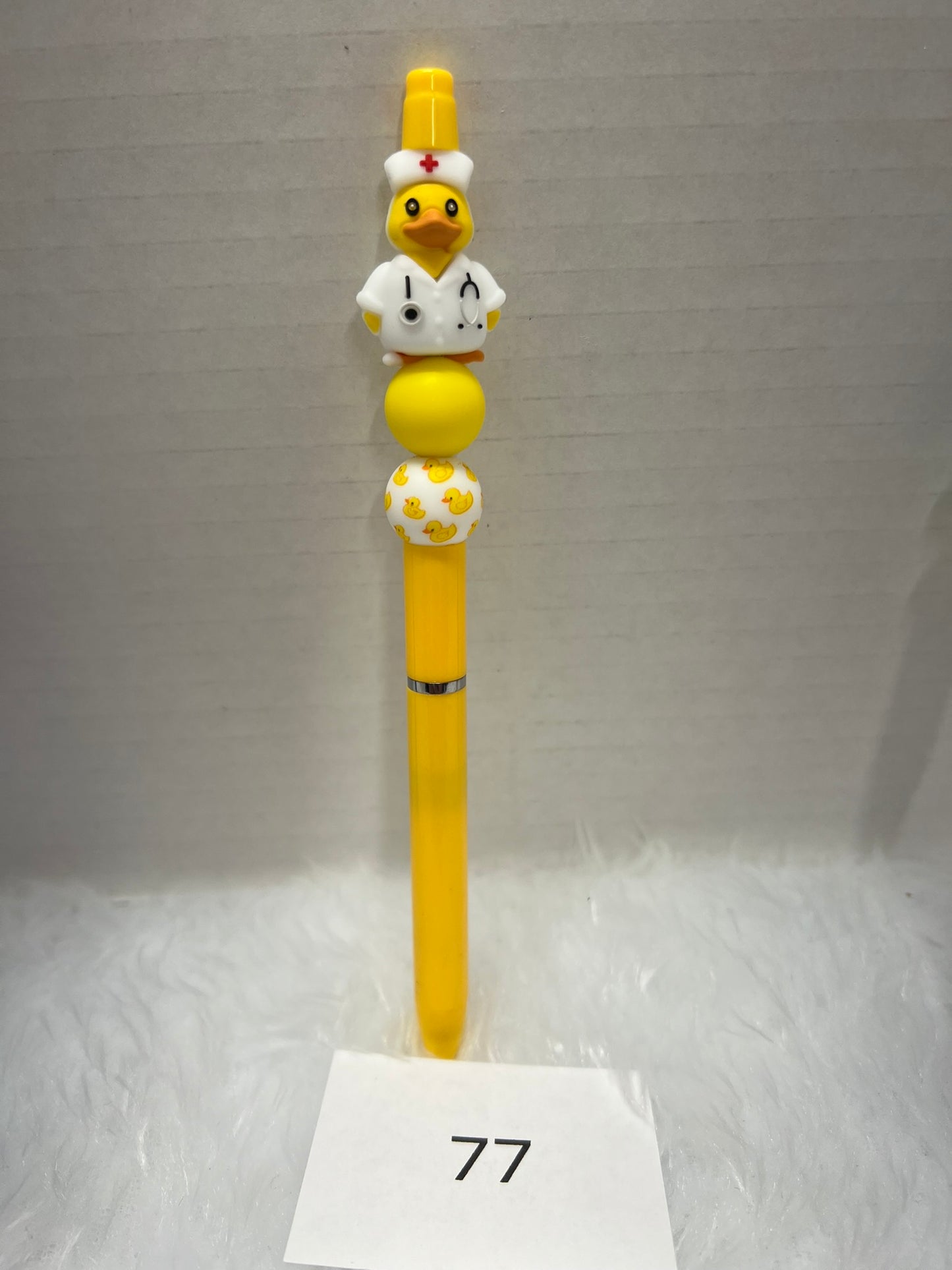 Nurse Quackers Beaded Pen