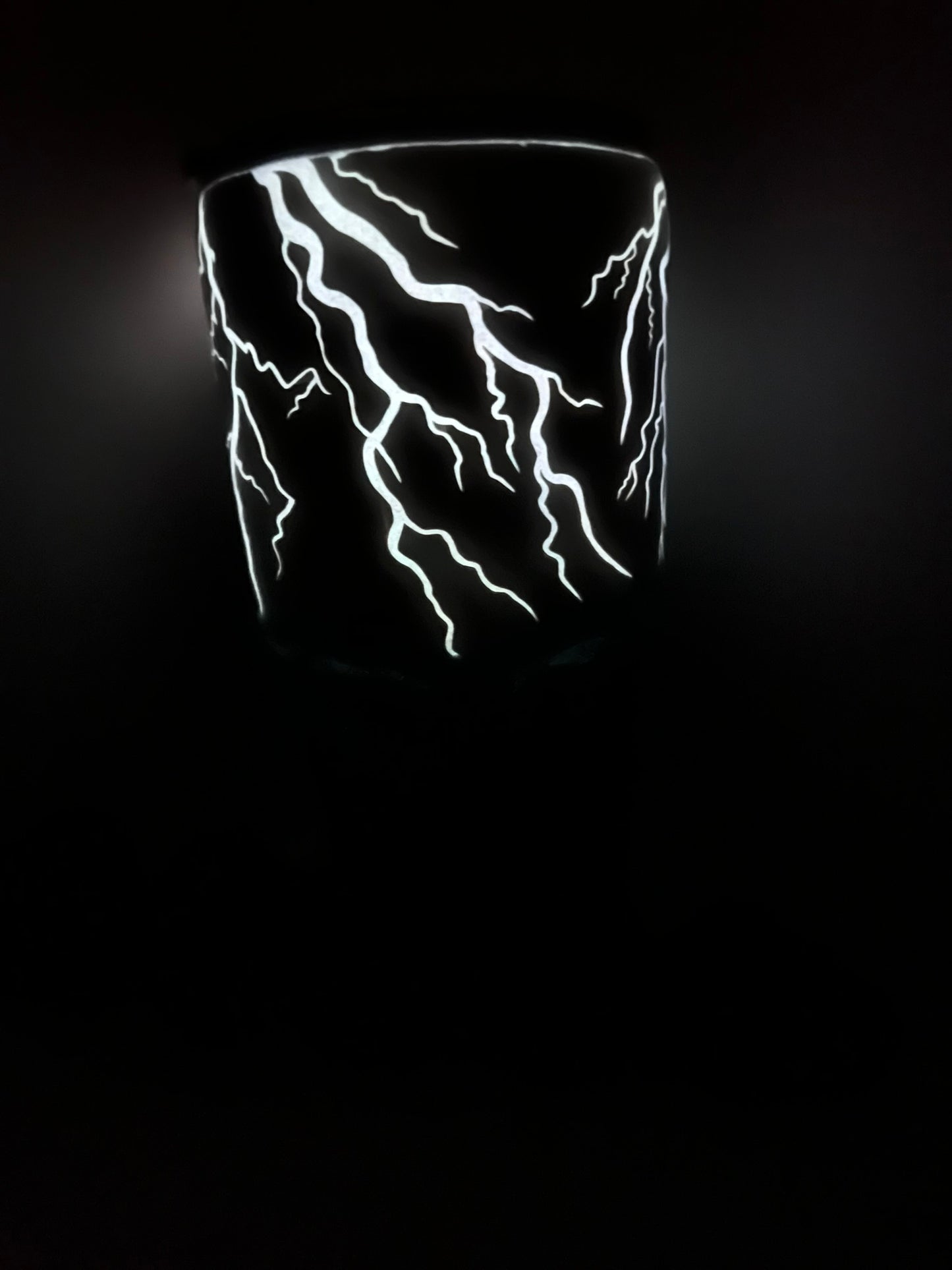 Ready to Ship - 30oz Modern Curve Tumbler (Lightning Storm, glow)