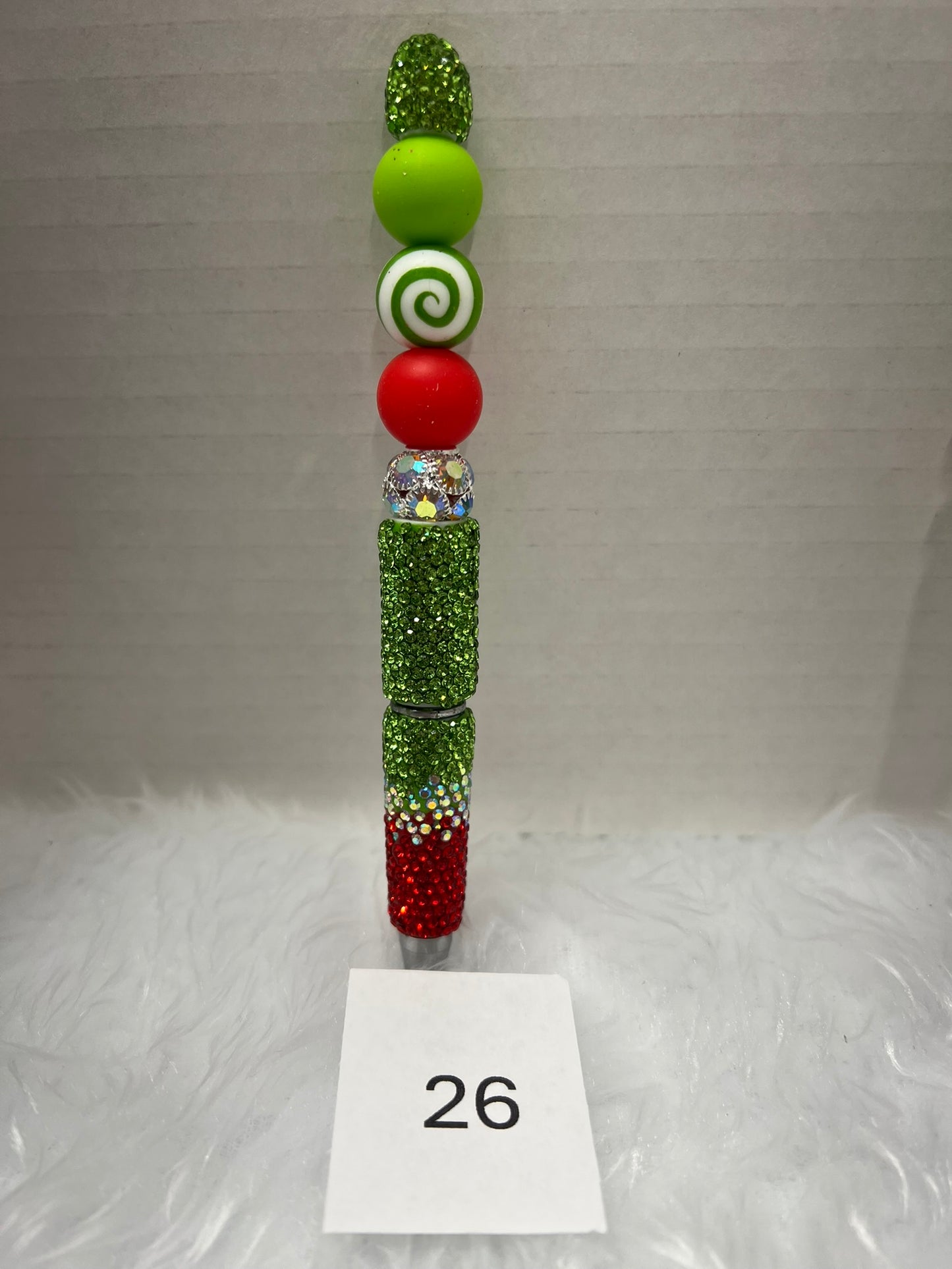 Peppermint Swirl Christmas Pen