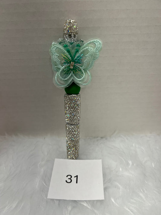 Emerald Butterfly Luxe Pen