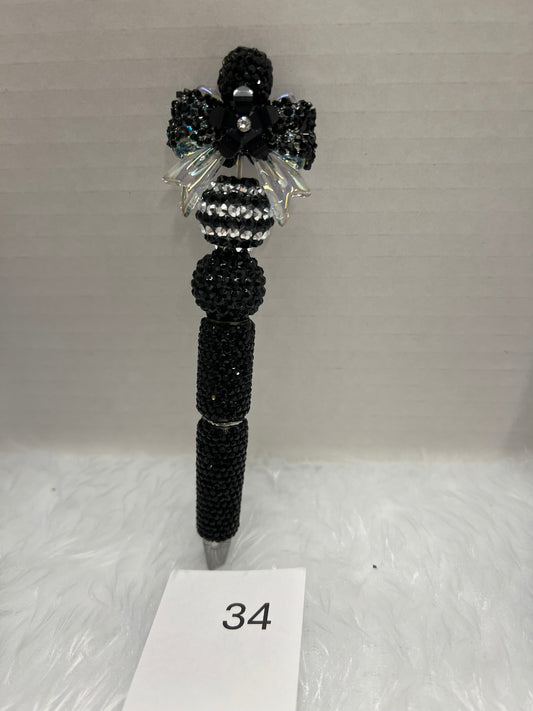 Midnight Elegance Crystal Pen
