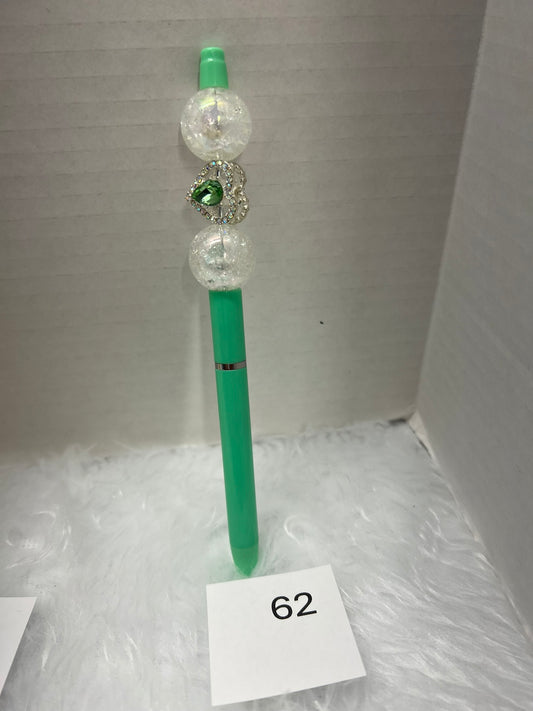 Emerald Heart Crystal Pen