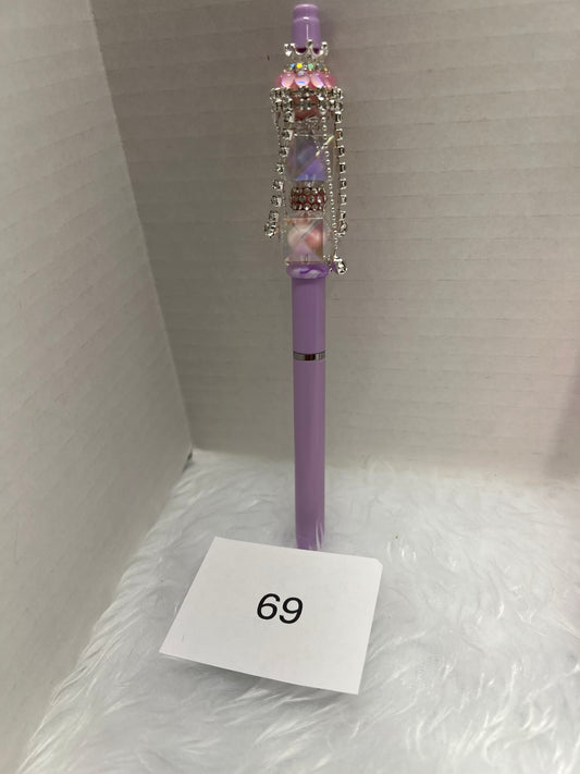 Lavender Crystal Chandelier Pen
