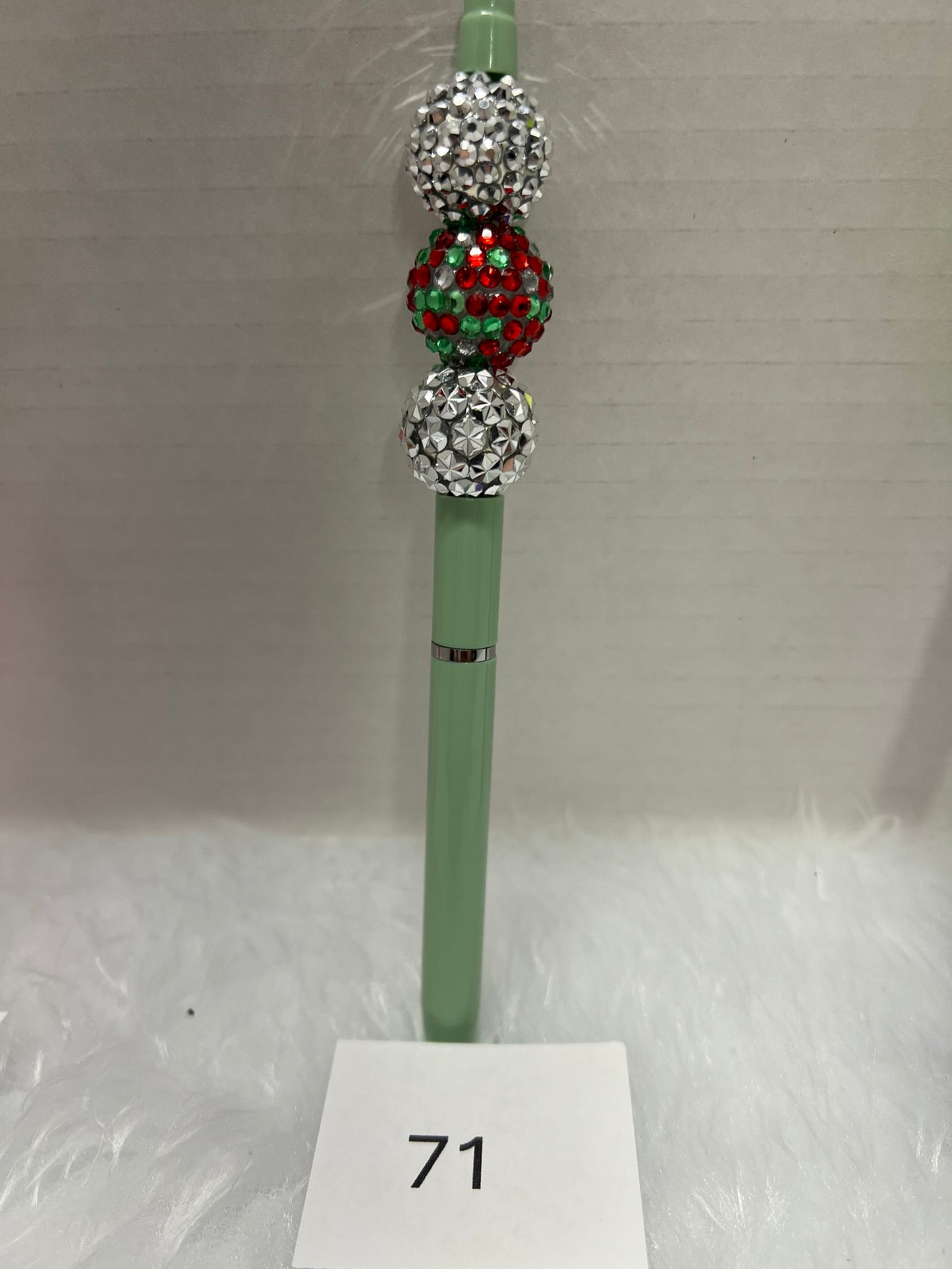 Luxury Christmas Crystal Pen – Mint Frost Edition
