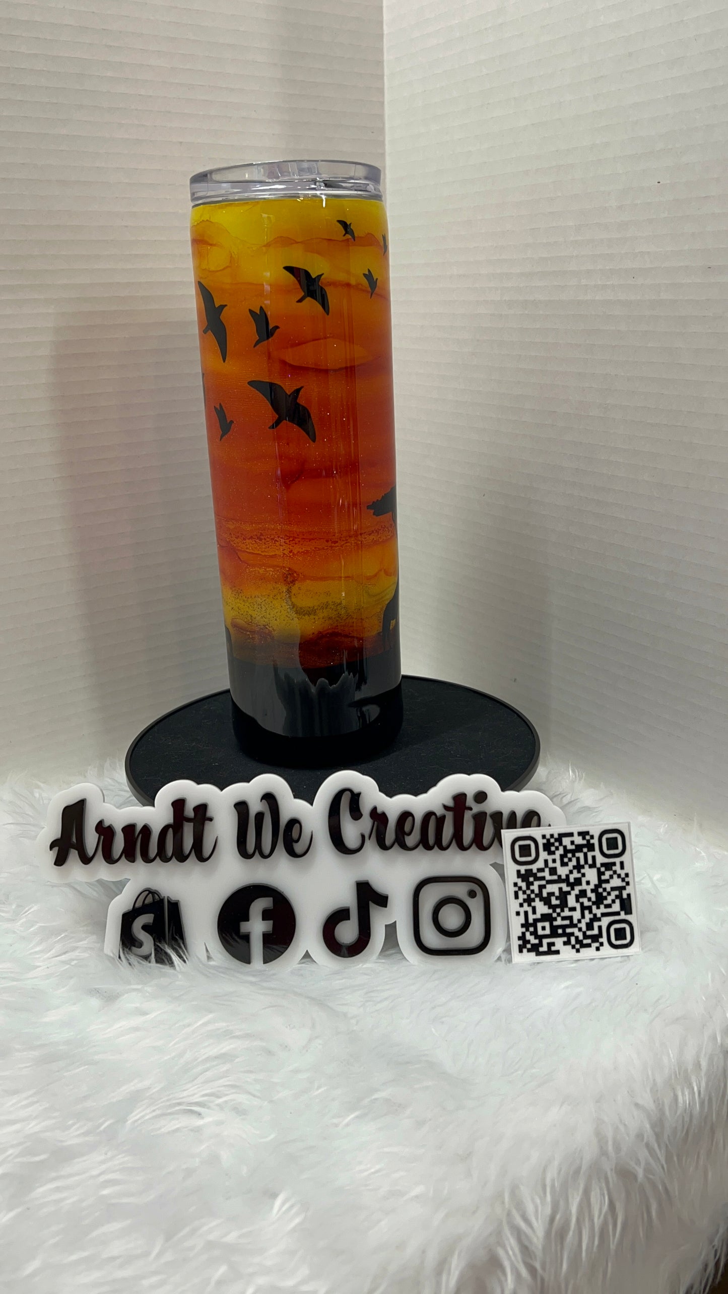 Ready to Ship - 30oz Skinny Tumbler (Alcohol Ink)