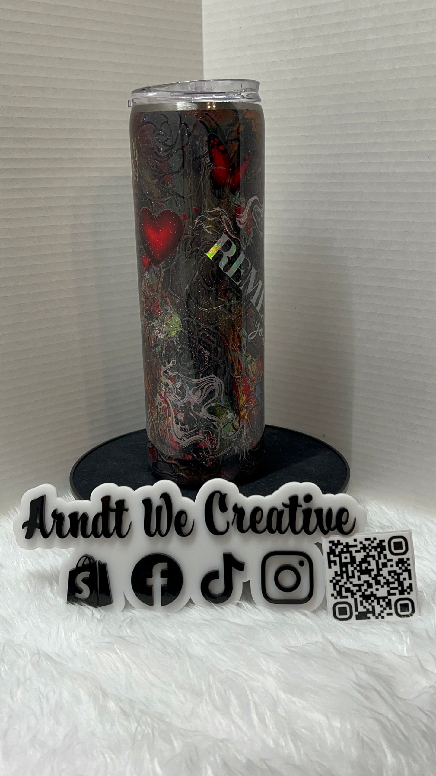 Ready to Ship - 30oz Skinny Tumbler (Remember Your Why grunge)