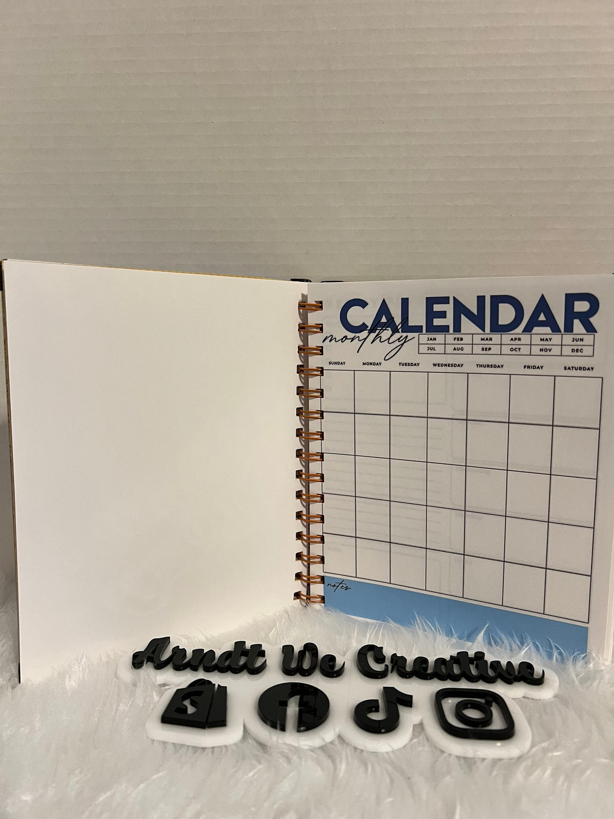 Custom Repurposed Book Planner, Journal or Guest Book