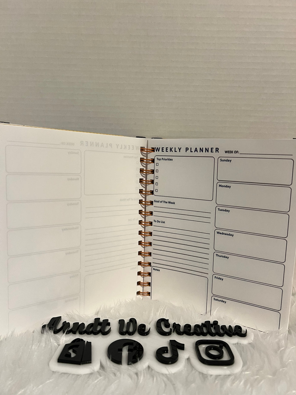 Custom Repurposed Book Planner, Journal or Guest Book