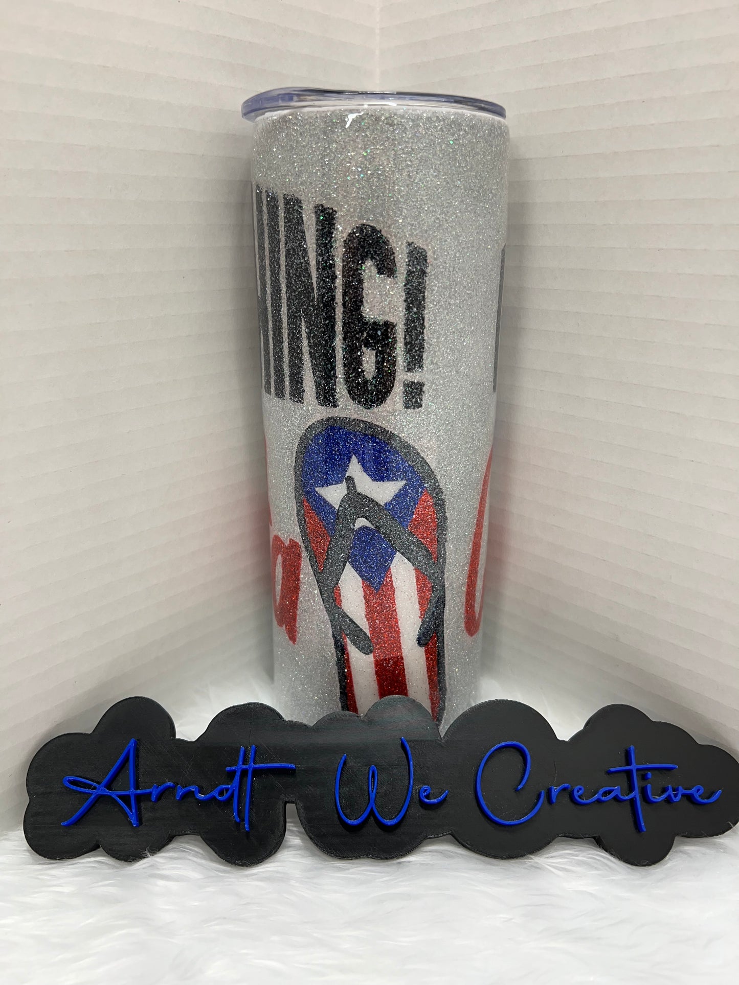 Ready to Ship - 20oz Skinny Tumbler "I fear nothing except the chancleta"