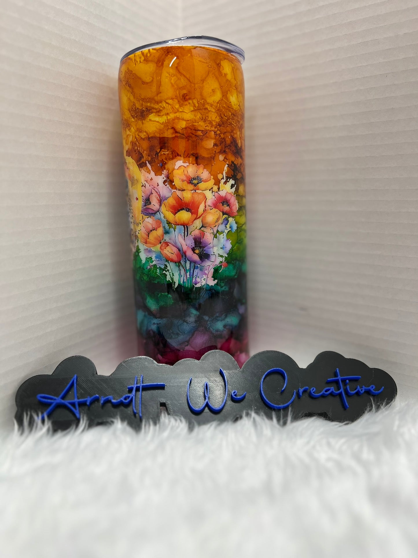 Ready to Ship - 20oz Skinny Tumbler (Cheetah Love)
